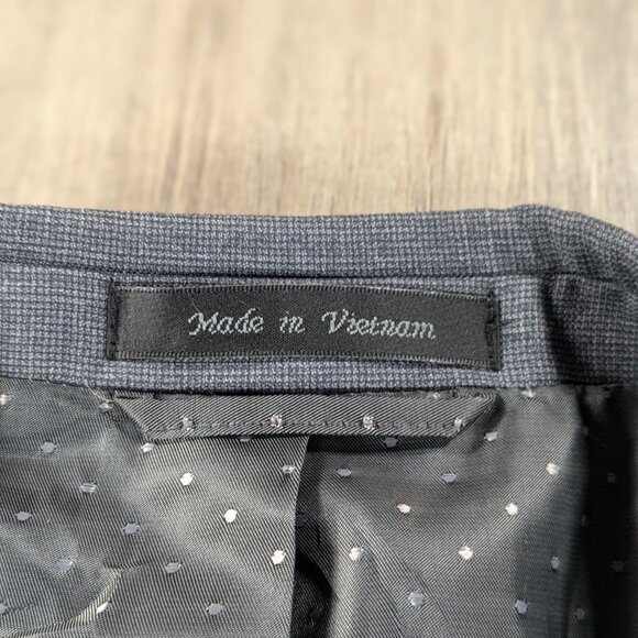 Collection Michael Strahan Blazer Jacket Sport Coat Mens 48 Gray Career Office - Picture 5 of 13